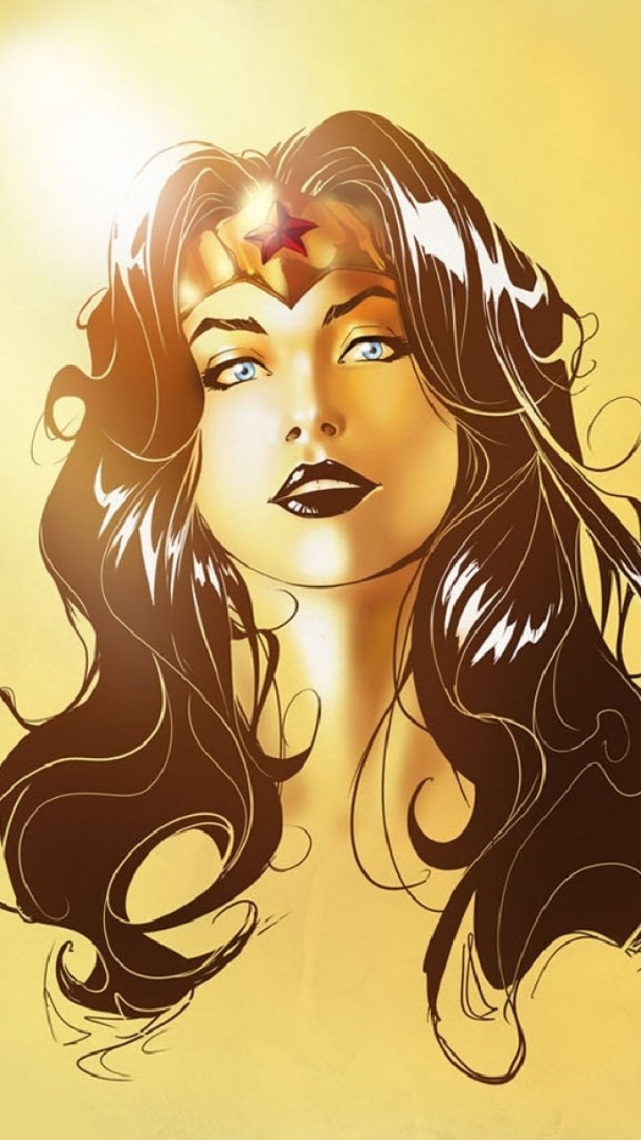Download Comic Wonder Woman Phone Wallpaper