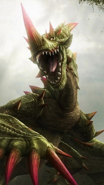 A striking Monster Hunter fantasy wallpaper for your phone.