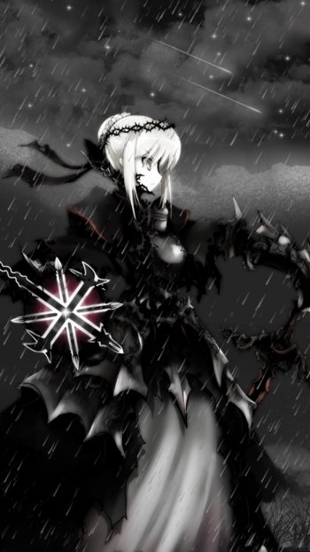 Saber Alter Anime Fate/Stay Night Phone Wallpaper