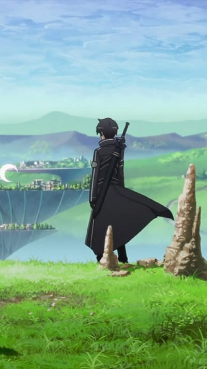 Download Kirito (Sword Art Online) Anime Sword Art Online Phone Wallpaper