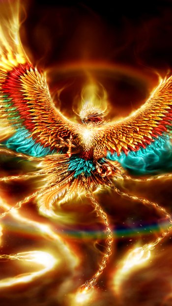 fantasy phoenix Phone Wallpaper