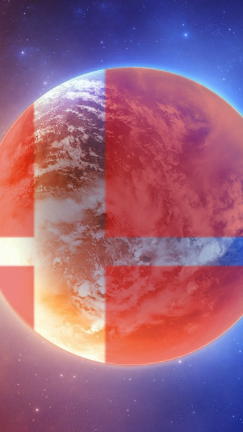 Video game phone wallpaper for Super Smash Bros. for Nintendo 3DS and Wii U: a red-orange planet stamped with the Smash logo’s cross against a starry blue space.