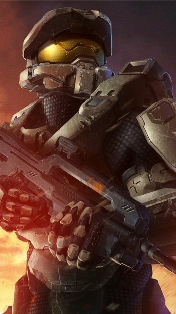 weapon Master Chief video game Halo Phone Wallpaper