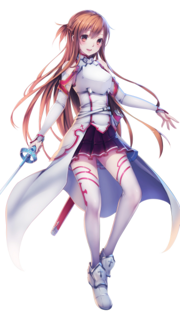 Asuna Yuuki Anime Sword Art Online Phone Wallpaper