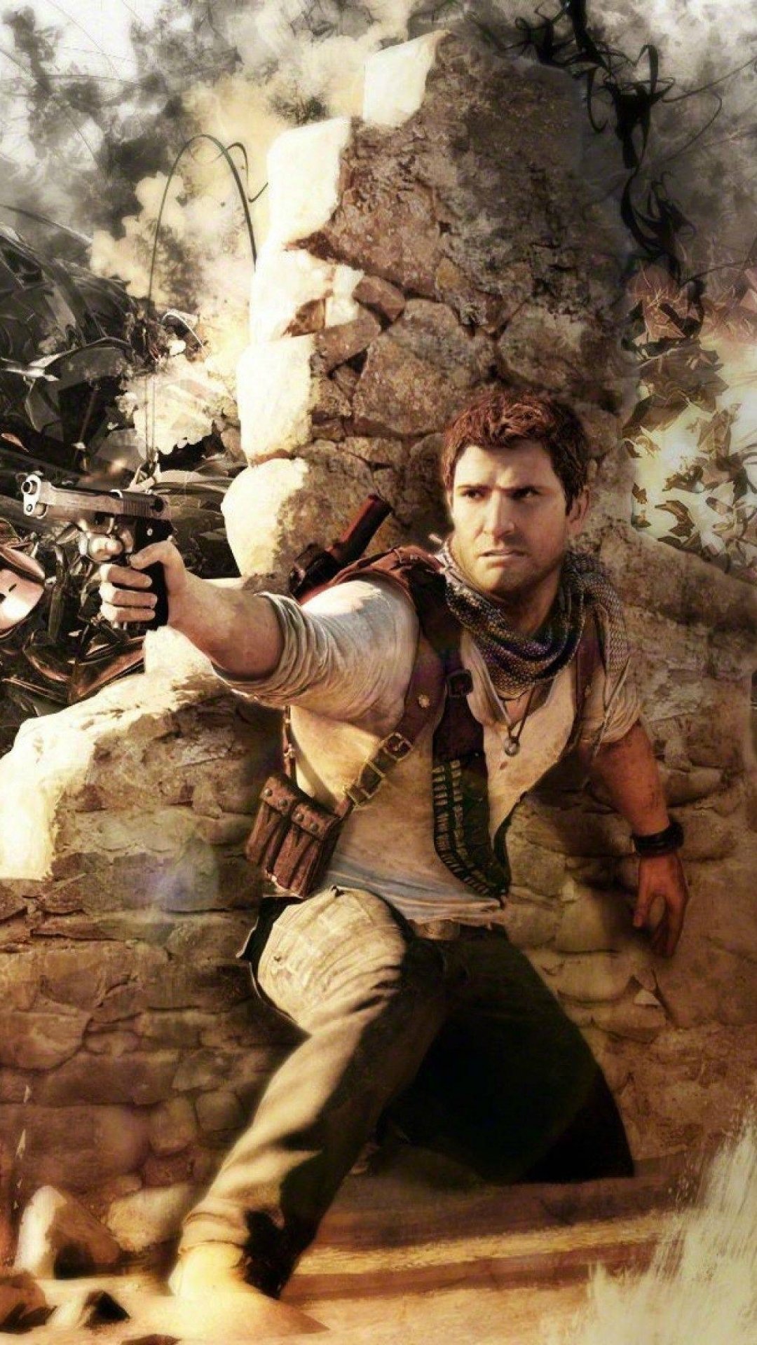 Download Video Game Uncharted 3: Drake's Deception Phone Wallpaper