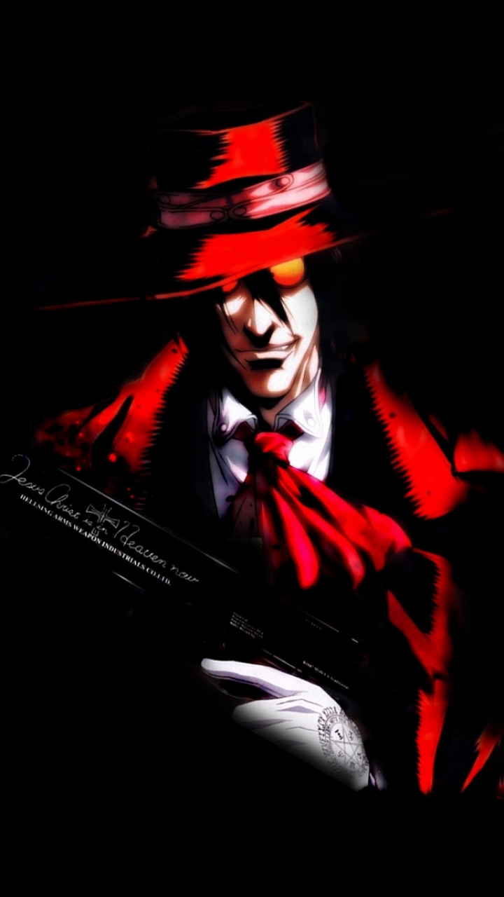 Wallpaper Anime, Hellsing, vampire, Alucard, crazy. for mobile and