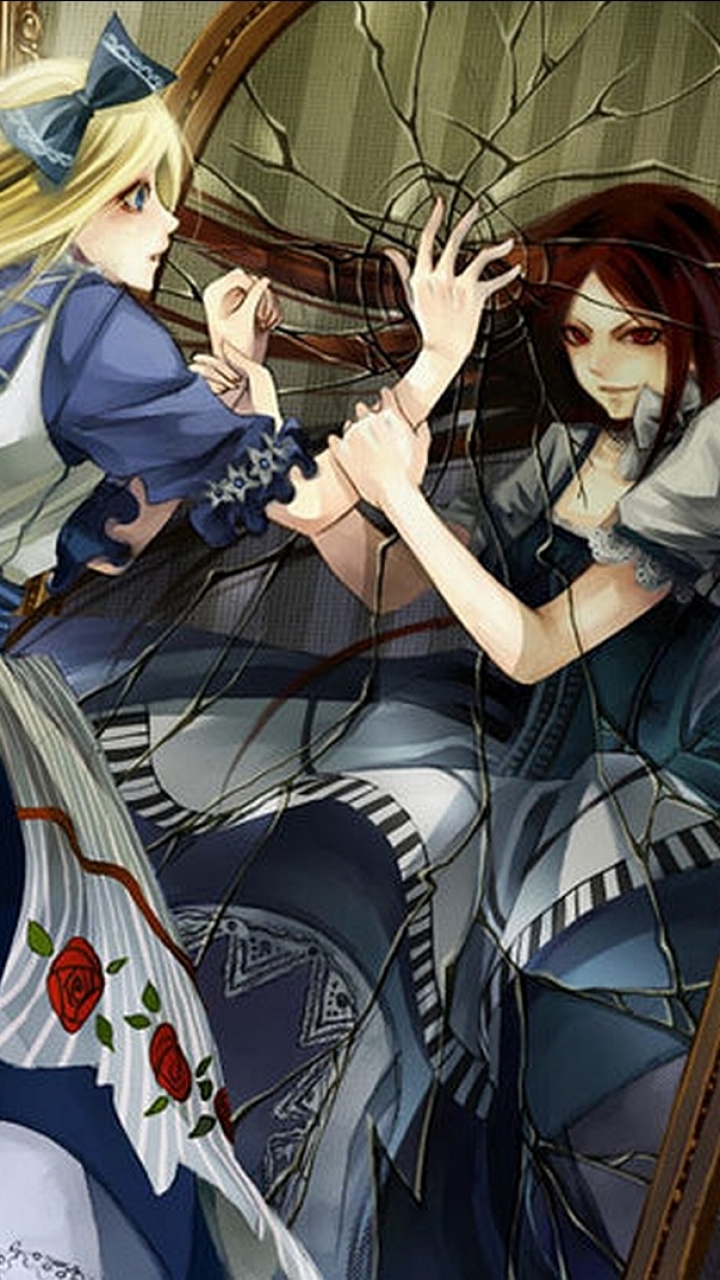 Anime Alice In Wonderland Phone Wallpaper