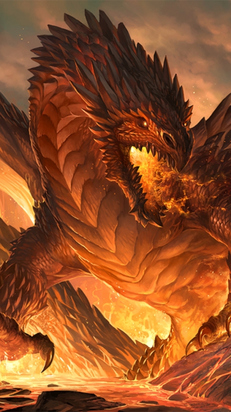 Fantasy Dragon Phone Wallpaper by sandara - Mobile Abyss