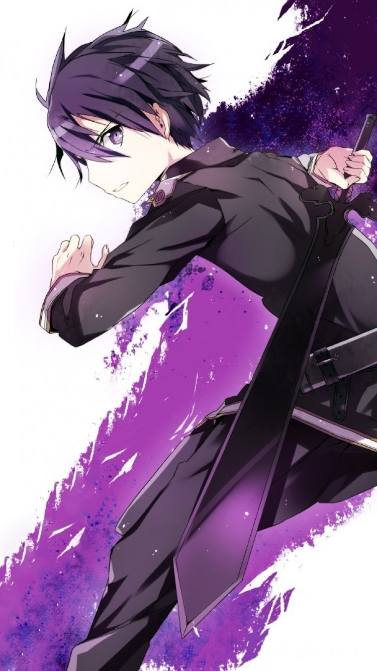 Download Kirito (Sword Art Online) Anime Sword Art Online Phone Wallpaper