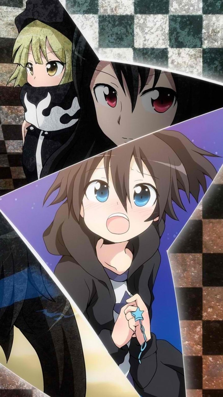 Download Yuu Koutari Yomi Takanashi Mato Kuroi Dead Master (Black Rock Shooter) Black Gold Saw Strength (Black Rock Shooter) Anime Black Rock Shooter Phone Wallpaper