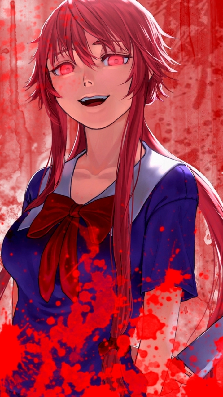 Mirai nikki, anime, mirai, nikki, HD phone wallpaper