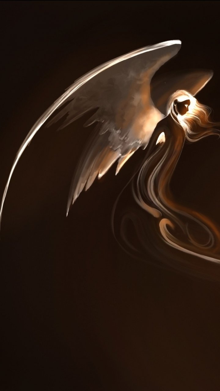 Download Light Fantasy Angel Phone Wallpaper by Emberling - Mobile Abyss