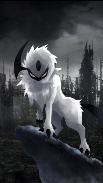 dark pokémon Absol (Pokémon) Anime Pokemon Phone Wallpaper