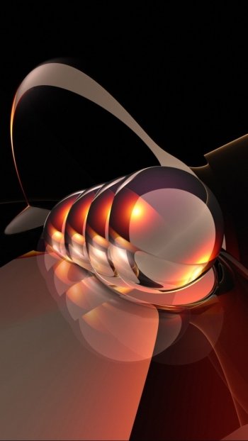 CGI 3D Abstract shapes Phone Wallpaper