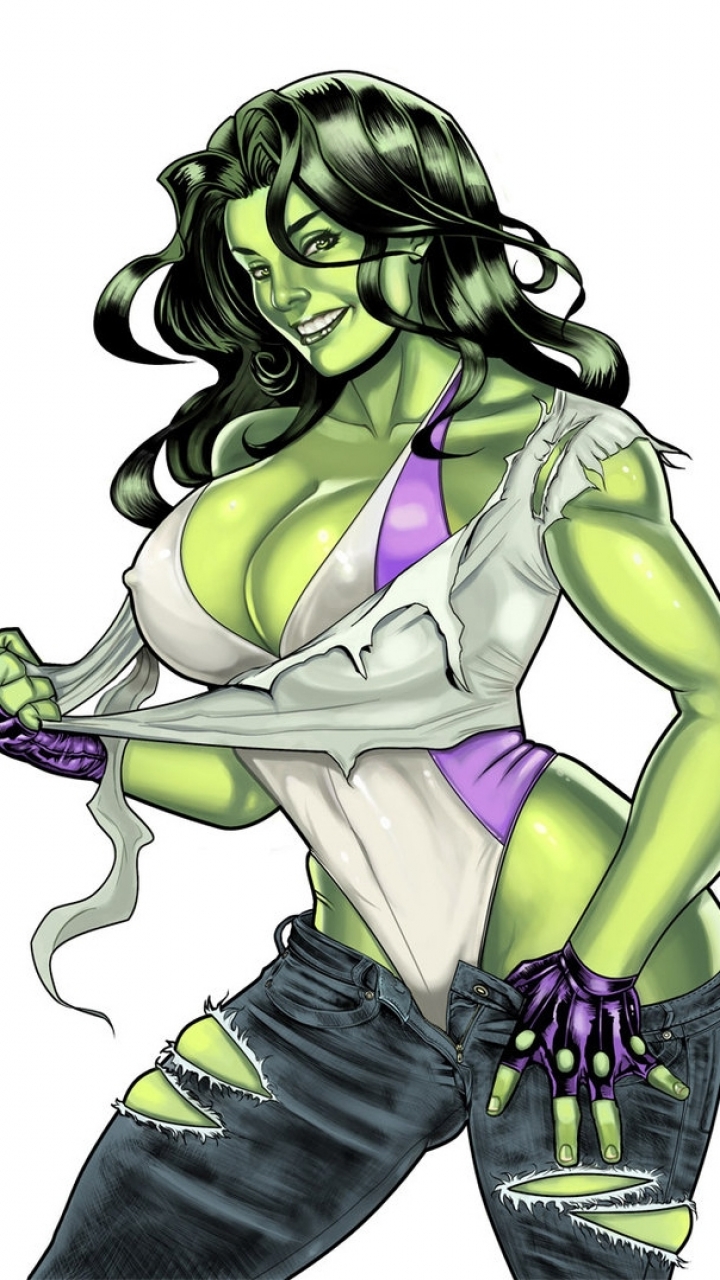 She-Hulk Phone Wallpaper - Mobile Abyss