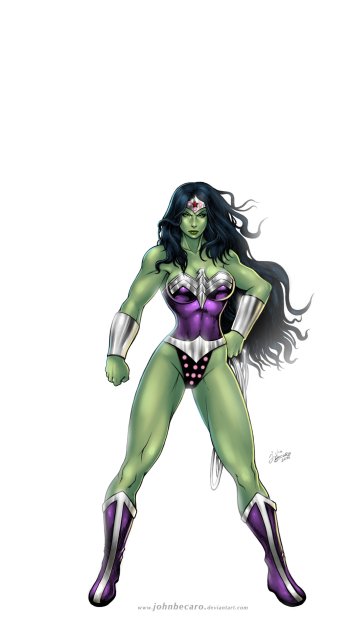 Comic She-Hulk Phone Wallpaper