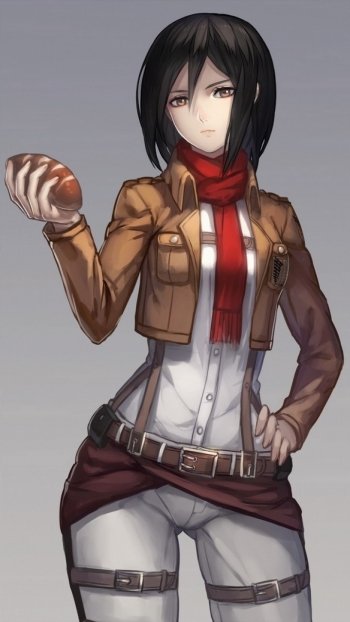 Mikasa Ackerman Anime Attack on Titan Phone Wallpaper