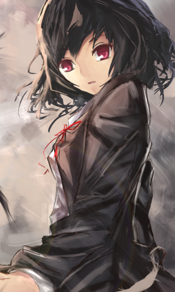crow sword katana Anime warrior Phone Wallpaper
