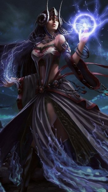 fantasy witch Phone Wallpaper