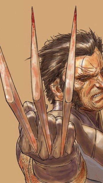 Comic Wolverine Phone Wallpaper