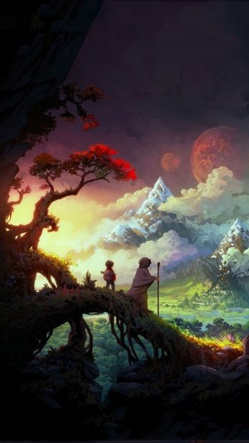 fantasy landscape fantasy landscape Phone Wallpaper