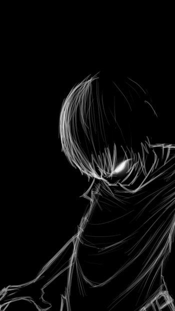 black dark scary Phone Wallpaper