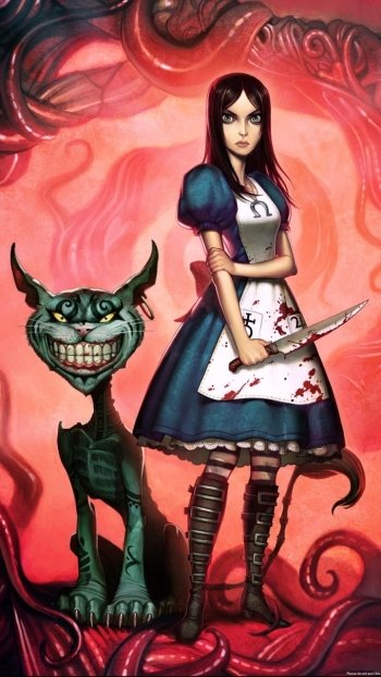 cheshire cat video game Alice: Madness Returns Phone Wallpaper