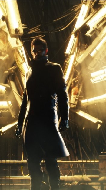 Adam Jensen Deus Ex video game Deus Ex: Mankind Divided Phone Wallpaper
