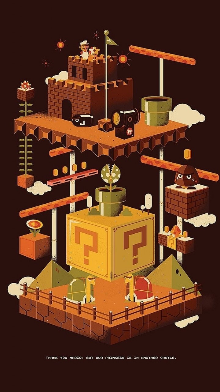 Download Video Game Super Mario Bros. Phone Wallpaper