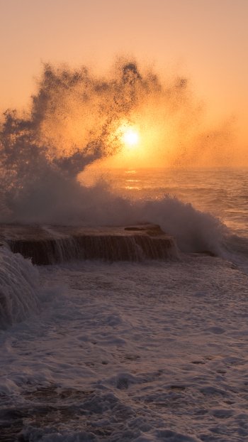 Maroubra South Sydney new south wales Australia wave sea seascape shore foam nature sunrise Phone Wallpaper