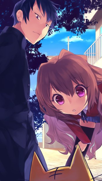 Taiga Aisaka Anime Toradora! Phone Wallpaper
