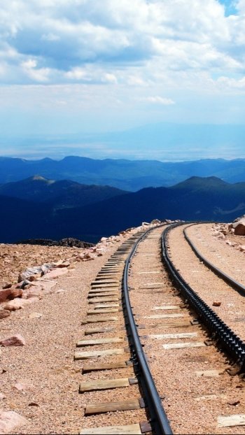 nature landscape man made railroad Phone Wallpaper