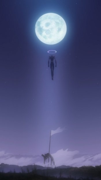 Neon Genesis Evangelion moon Anime Evangelion: 2.0 You Can (Not) Advance Phone Wallpaper