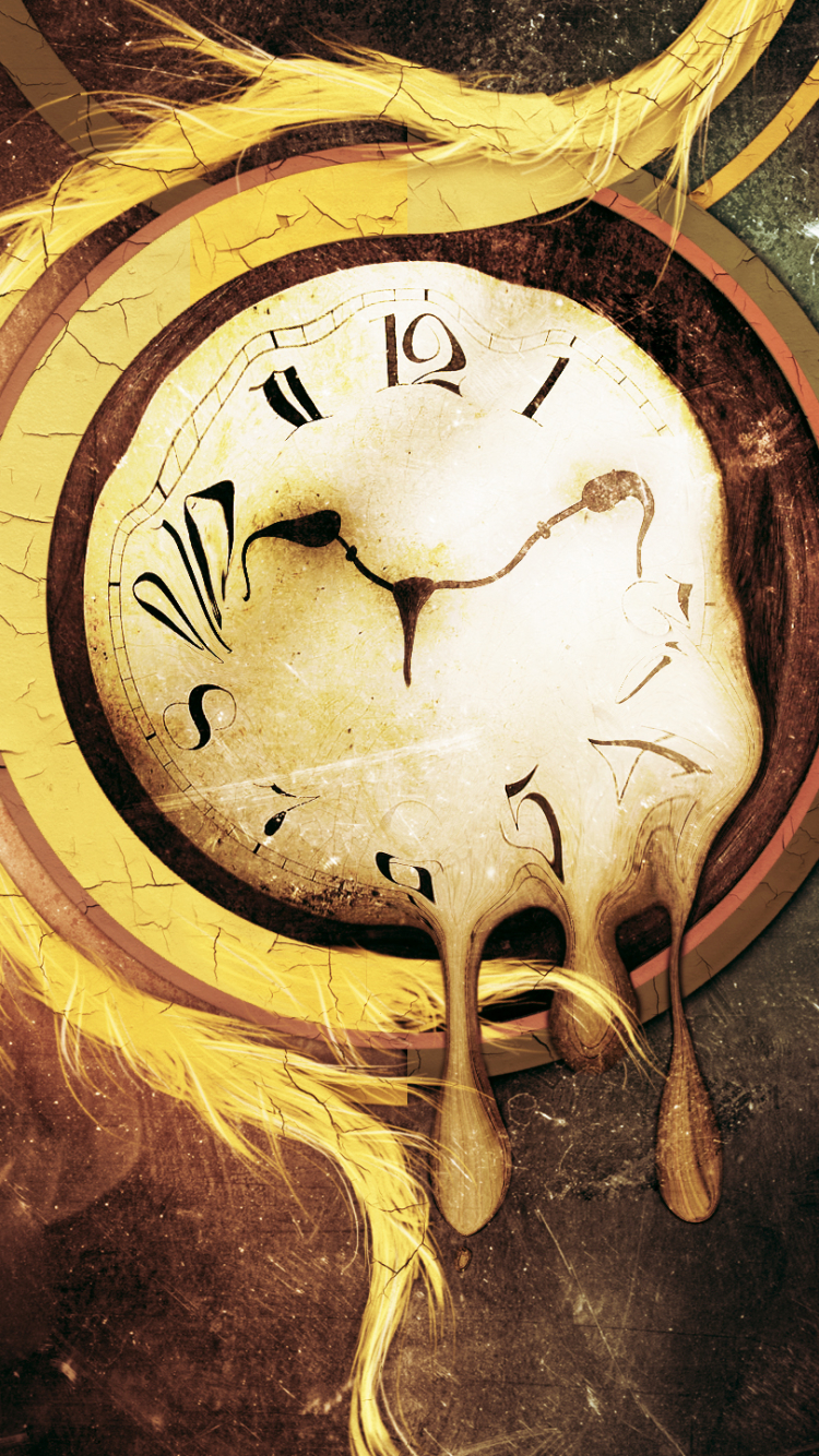 Artistic Clock Phone Wallpaper by Magyar László