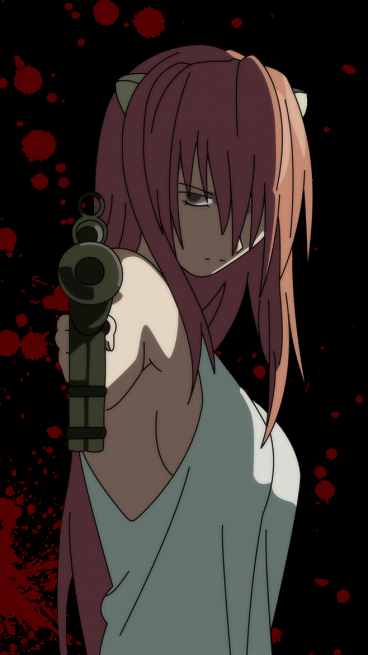 Lucy, aesthetic, manga, elfen lied, anime, HD phone wallpaper