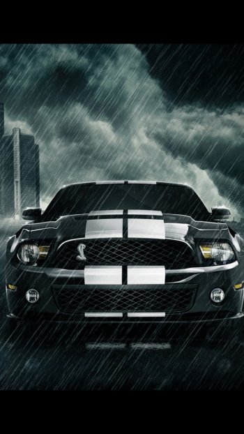 rain Chevrolet Camaro Ford Mustang vehicle car Phone Wallpaper