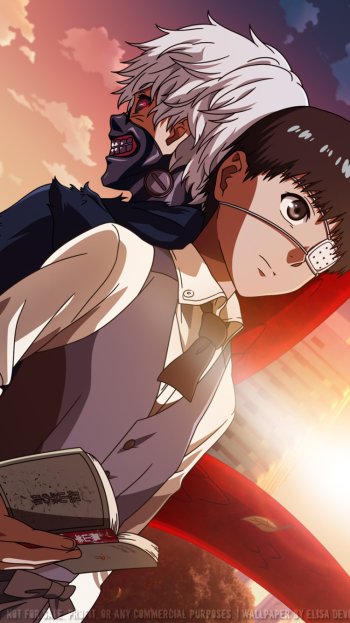 Ken Kaneki Anime Tokyo Ghoul Phone Wallpaper