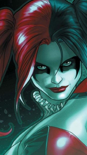 Comic Harley Quinn Phone Wallpaper