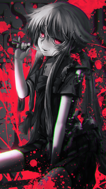 Yuno Gasai Anime Mirai Nikki Phone Wallpaper