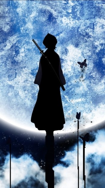 moon Rukia Kuchiki Anime Bleach Phone Wallpaper