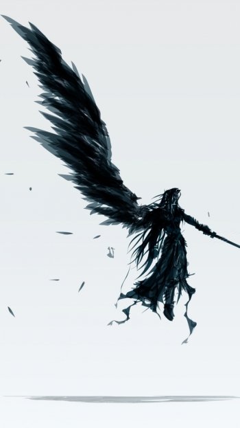 Cloud Strife Final Fantasy Sephiroth (Final Fantasy) sword Anime Final Fantasy VII: Advent Children Phone Wallpaper