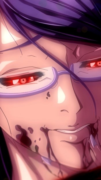 Rize Kamishiro Anime Tokyo Ghoul Phone Wallpaper