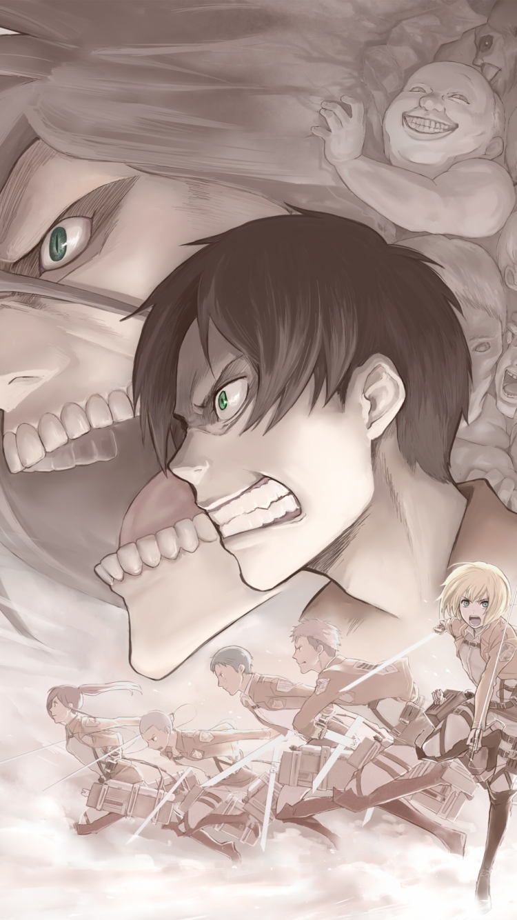 Anime Attack On Titan Phone Wallpaper by yukino hai