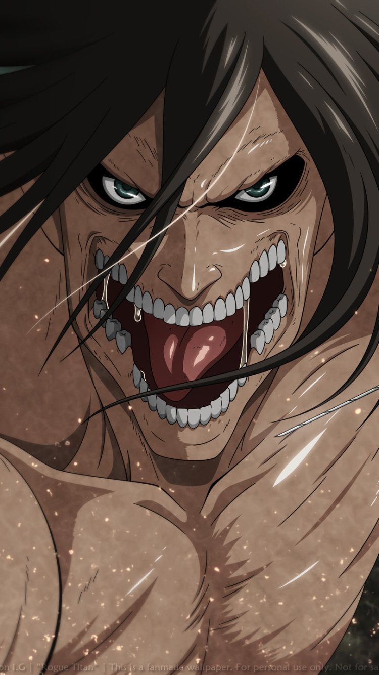 Download Attack On Titan Eren Yeager Anime Phone Wallpaper