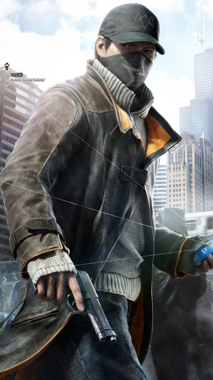 Download Aiden Pearce Video Game Watch Dogs Phone Wallpaper