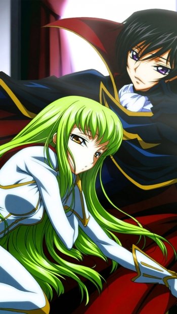 Lelouch Lamperouge C.C. (Code Geass) Anime Code Geass Phone Wallpaper