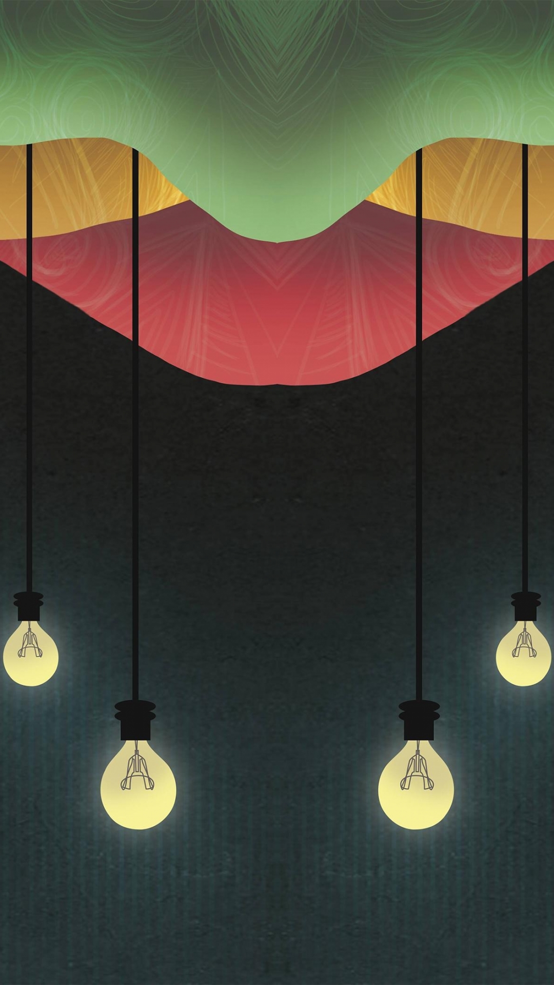 Artistic Light Bulb Phone Wallpaper