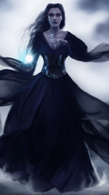 sorceress dark witch Phone Wallpaper