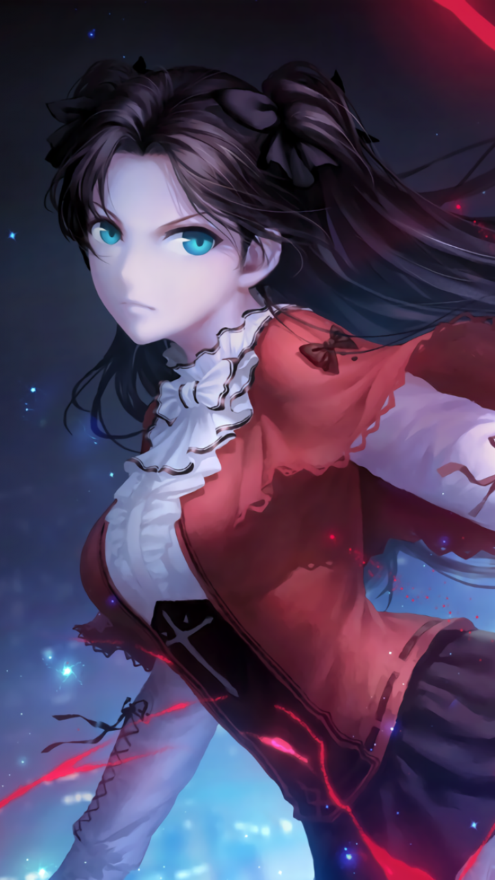 Download Rin Tohsaka Anime Fate/Stay Night Phone Wallpaper