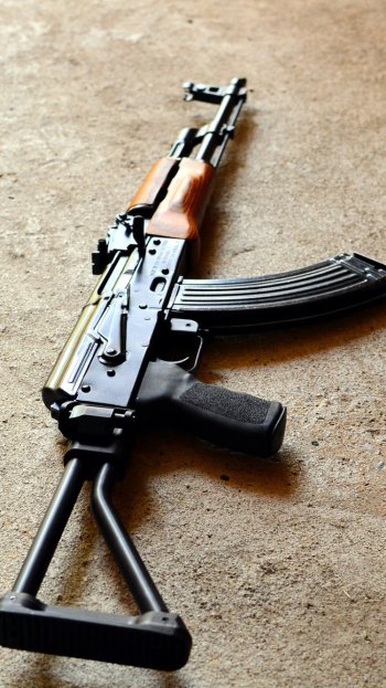 man made AK 47 Phone Wallpaper